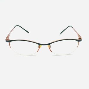 Vintage Easy Clip PA6003 Black Red Oval Sunglasses Frames